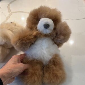 100% alpaca fur Plush Teddy Bear choose color